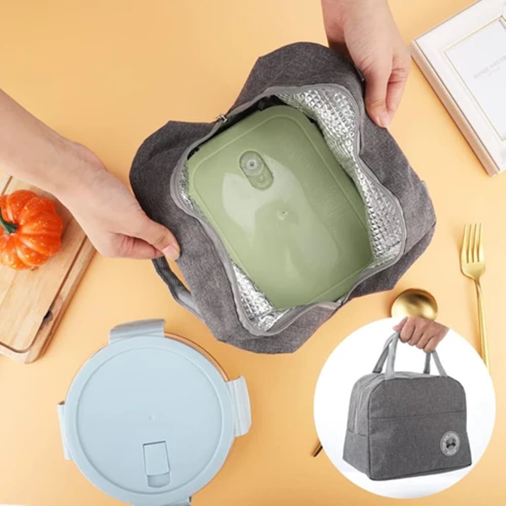 SET LUNCH BOX CON BORSA TERMICA CONTENITORI POSATE 6PZ PER PRANZO UFFICIO SCUOLA CAMPEGGI in Scatole bento Trade Shop italia - Napoli, commercioVirtuoso.it