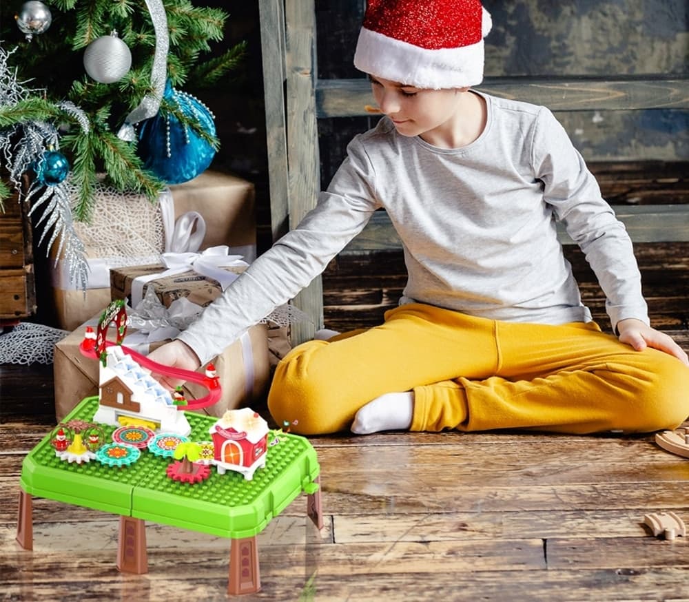 SET DA GIOCO TAVOLO EDUCATIVO PER BAMBINI SENSORIALE INTERATTIVO NATALIZIO CON VALIGETTA in Giochi di società Trade Shop italia - Napoli, commercioVirtuoso.it
