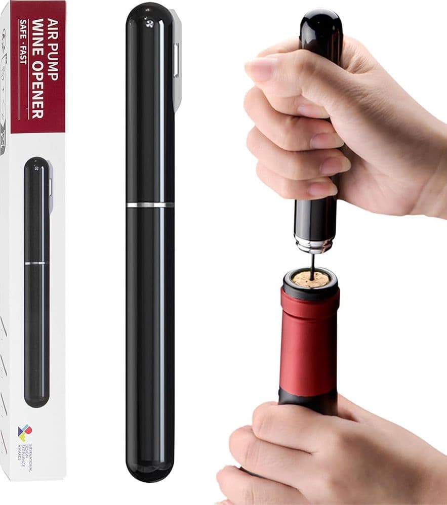 APRIBOTTIGLIE A PRESSIONE ARIA CON TAGLIACAPSULE CAVATAPPI A POMPA REGALO AMANTI VINO CASA in Apribottiglie Trade Shop italia - Napoli, commercioVirtuoso.it