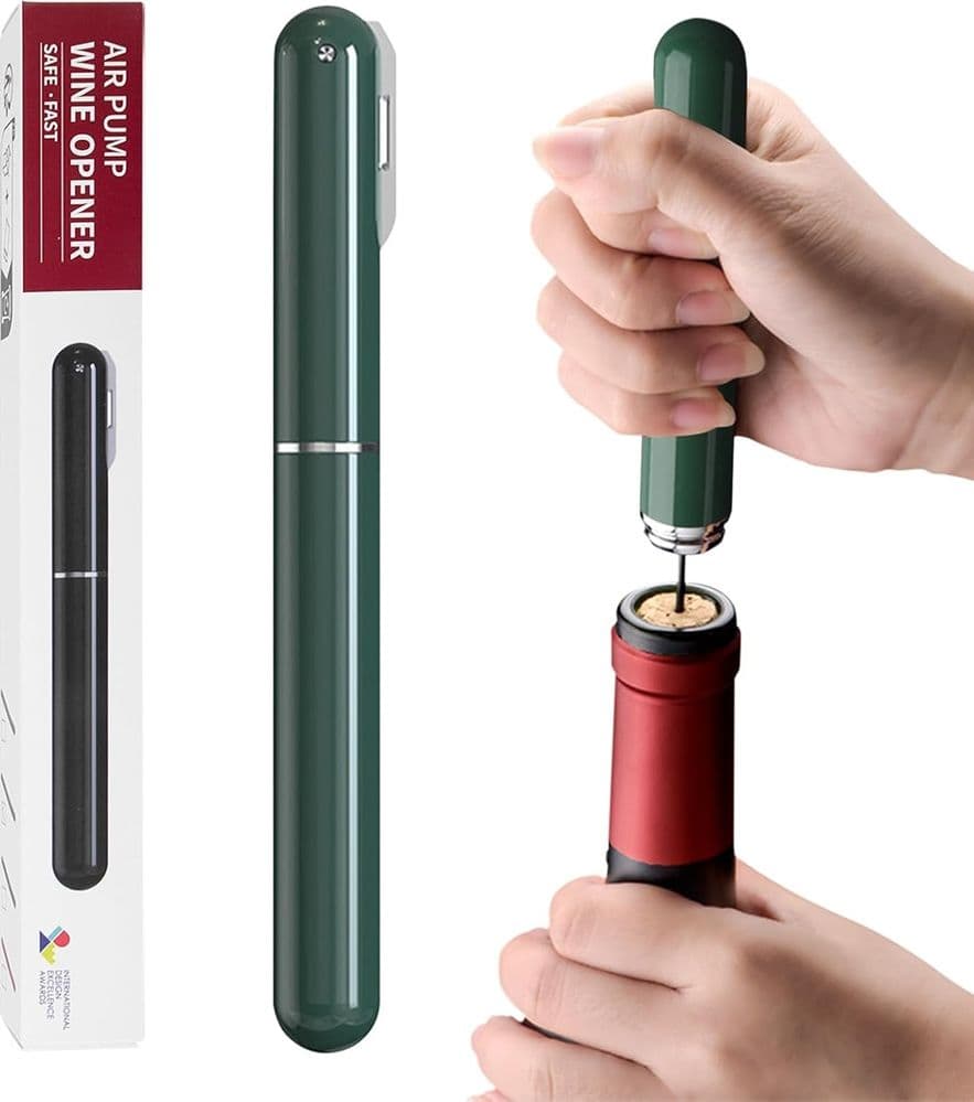 APRIBOTTIGLIE A PRESSIONE ARIA CON TAGLIACAPSULE CAVATAPPI A POMPA REGALO AMANTI VINO CASA in Apribottiglie Trade Shop italia - Napoli, commercioVirtuoso.it