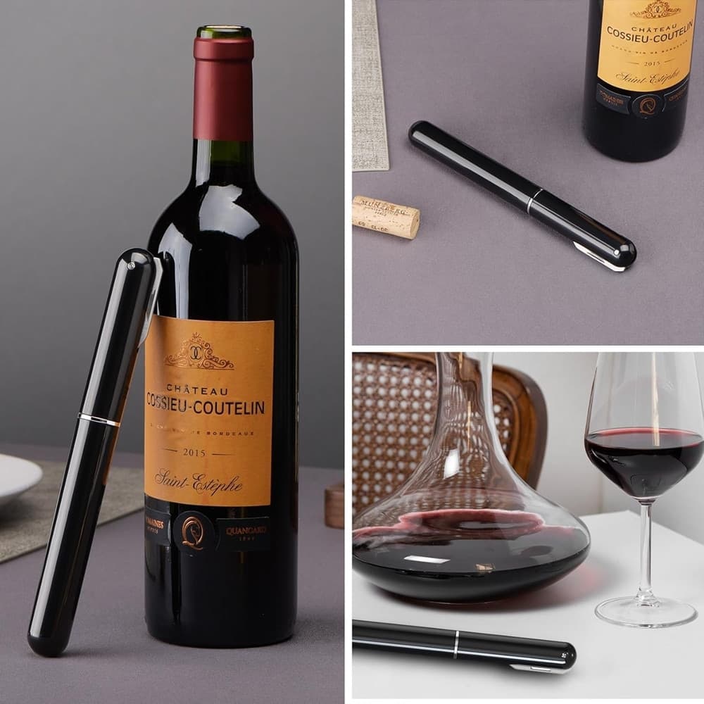 APRIBOTTIGLIE A PRESSIONE ARIA CON TAGLIACAPSULE CAVATAPPI A POMPA REGALO AMANTI VINO CASA in Apribottiglie Trade Shop italia - Napoli, commercioVirtuoso.it