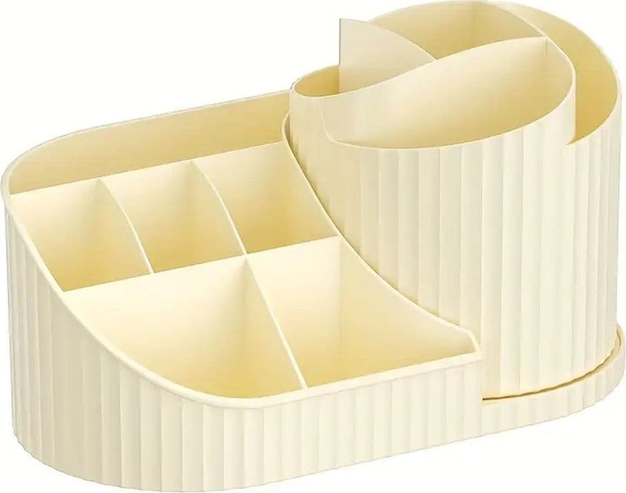 ORGANIZZATORE PER TRUCCO COSMETICI ROTANTE CON PORTAPENNELLI MULTISCOMPARTO COMPATTO in Contenitori per cosmetici Trade Shop italia - Napoli, commercioVirtuoso.it