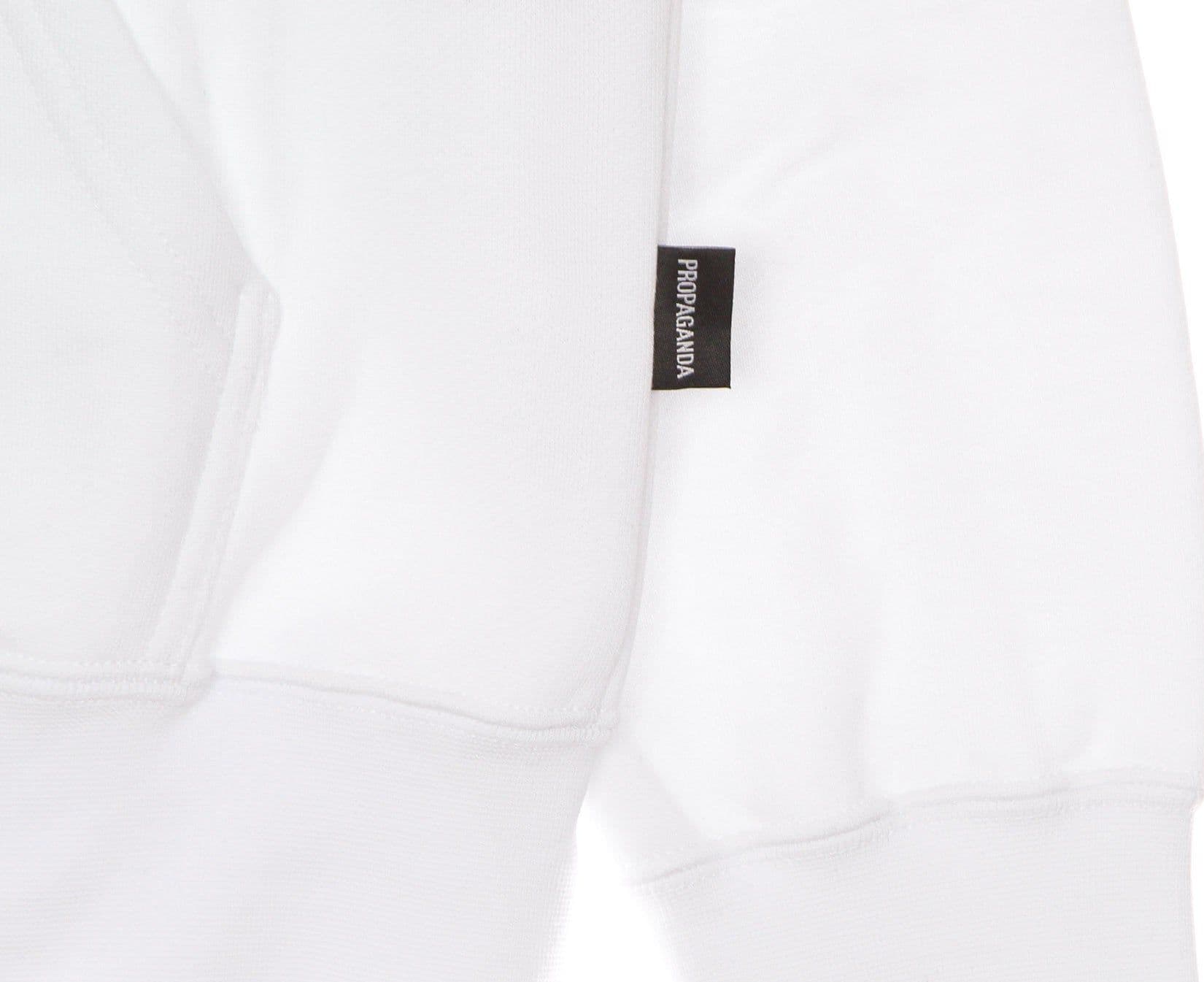 PROPAGANDA Felpa Cappuccio Uomo Scarful Hoodie White da uomo in Felpe con cappuccio Drestige - Casamassima, commercioVirtuoso.it