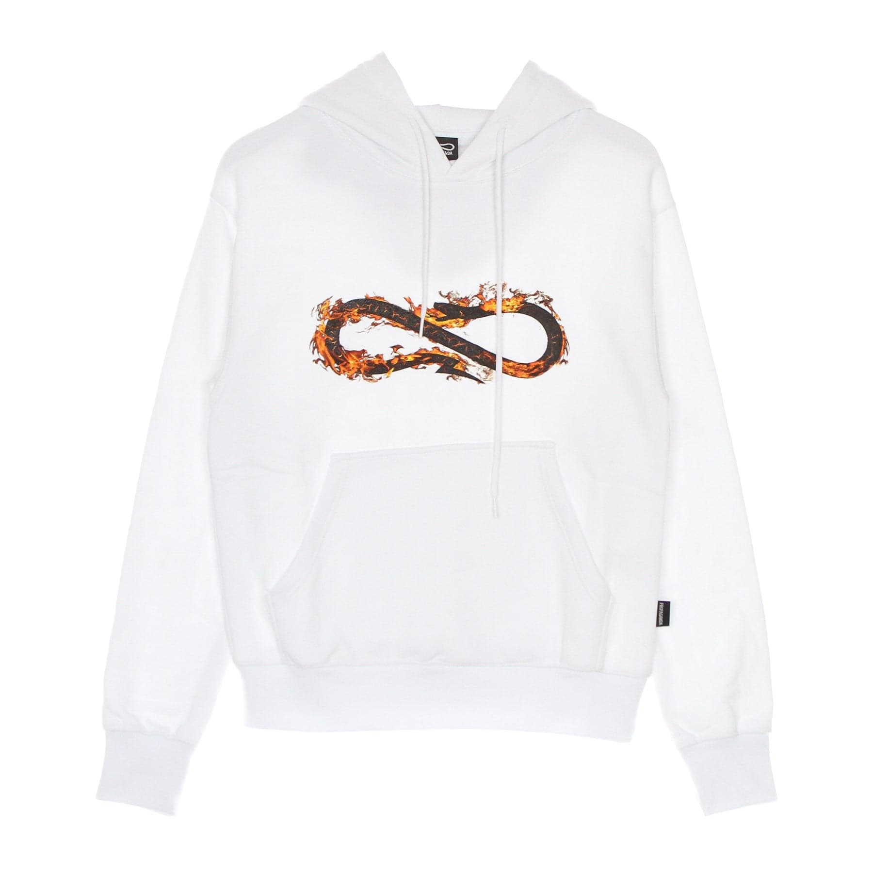 PROPAGANDA Felpa Cappuccio Uomo Logo Fire Hoodie White da uomo in Felpe con cappuccio Drestige - Casamassima, commercioVirtuoso.it
