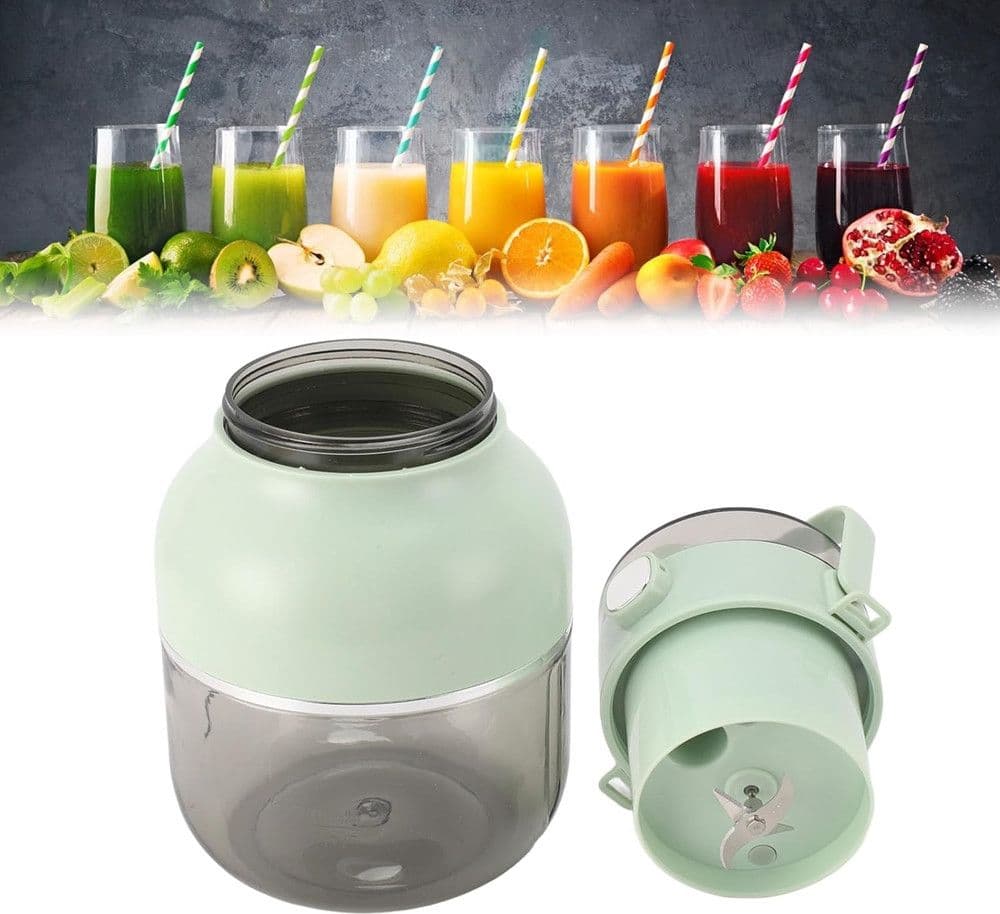 FRULLATORE PORTATILE DA 500ML RICARICABILE USB MULTIFUNZIONALE PER SUCCHI FRUTTA VERDURA in Tritatutto e mini frullatori Trade Shop italia - Napoli, commercioVirtuoso.it