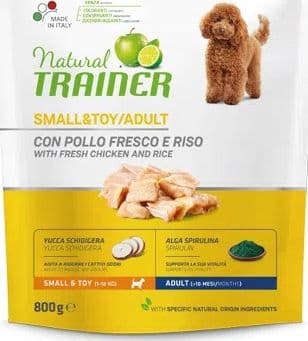 Natural Trainer Mantenimento mangime secco Cani Adult small & toy pollo e riso in Secco 101 Market - Poggibonsi, commercioVirtuoso.it