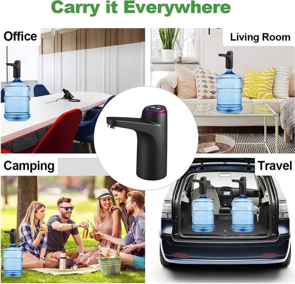DISPENSER EROGATORE D'ACQUA RICARICA USB AUTOMATICA POMPA PORTATILE ELETTRICA UNIVERSALE in Distributori e fontane d'acqua Trade Shop italia - Napoli, commercioVirtuoso.it