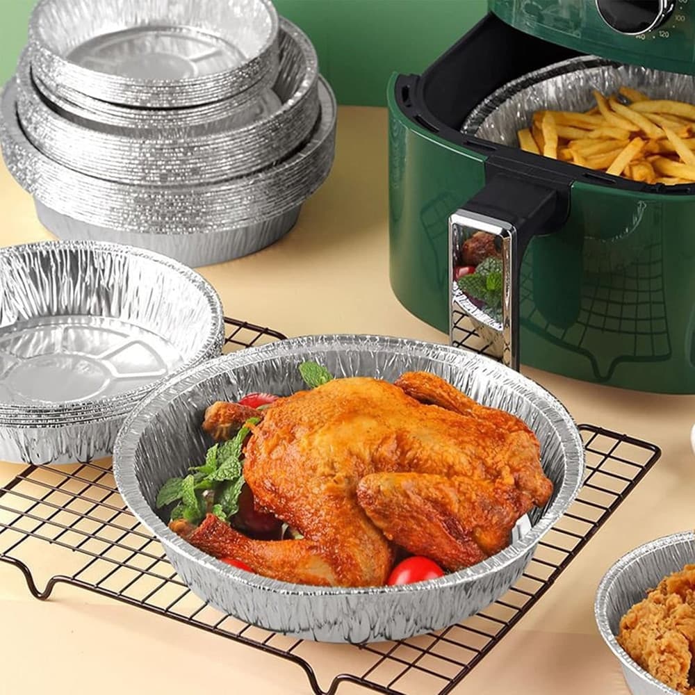 SET 10PZ VASSOIO CONTENITORE ANTIADERENTE ALLUMINIO PER FRIGGITRICE ARIA ACCESSORI CUCINA in Accessori per friggitrici Trade Shop italia - Napoli, commercioVirtuoso.it
