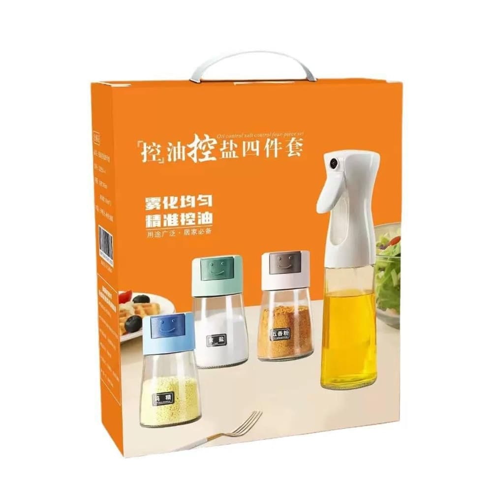 SET DISPENSER SPRAY PER OLIO CON 3 CONTENITORI DOSATORE PER CONDIMENTI SPEZIE SALE CUCINA in Dosatori ed erogatori per condimenti Trade Shop italia - Napoli, commercioVirtuoso.it