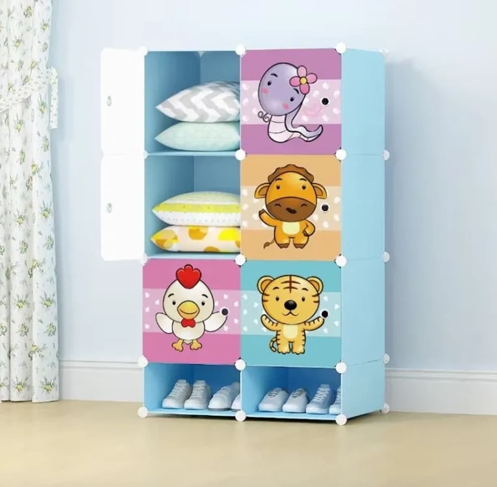 ARMADIO MODULARE MOBILETTO APPENDIABITI PORTAOGGETTI A SCOMPARTI PORTATILE CON SCARPIERA in Armadi pieghevoli Trade Shop italia - Napoli, commercioVirtuoso.it