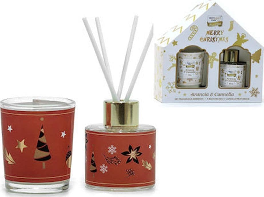 SET DIFFUSORE FRAGRANZA PER AMBIENTE NATALIZIO 40 ML CON 4 BASTONCINI CANDELA PROFUMATA in Accessori per la profumazione della casa Trade Shop italia - Napoli, commercioVirtuoso.it