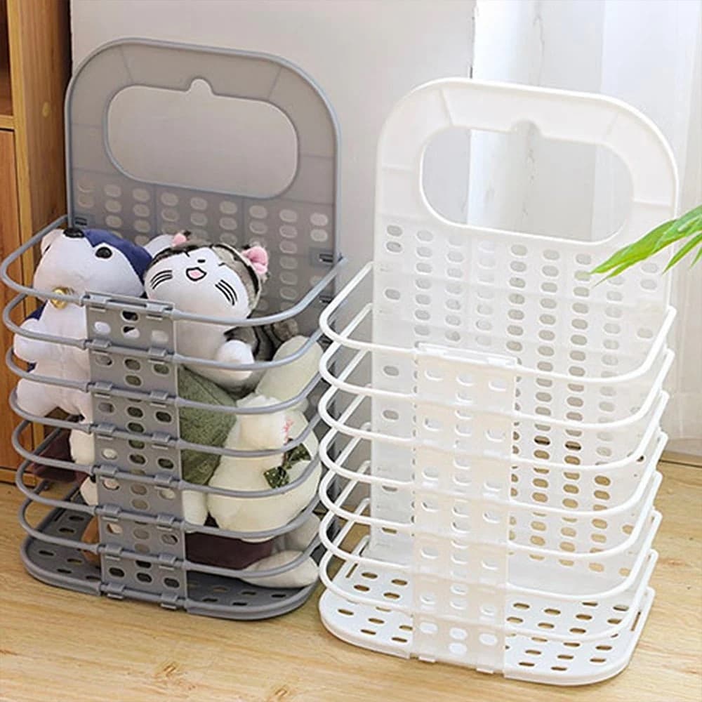 CESTO PORTABIANCHERIA PIEGHEVOLE A PARETE SALVASPAZIO CON MANICO CAMERA SOGGIORNO BAGNO in Ceste per la biancheria Trade Shop italia - Napoli, commercioVirtuoso.it