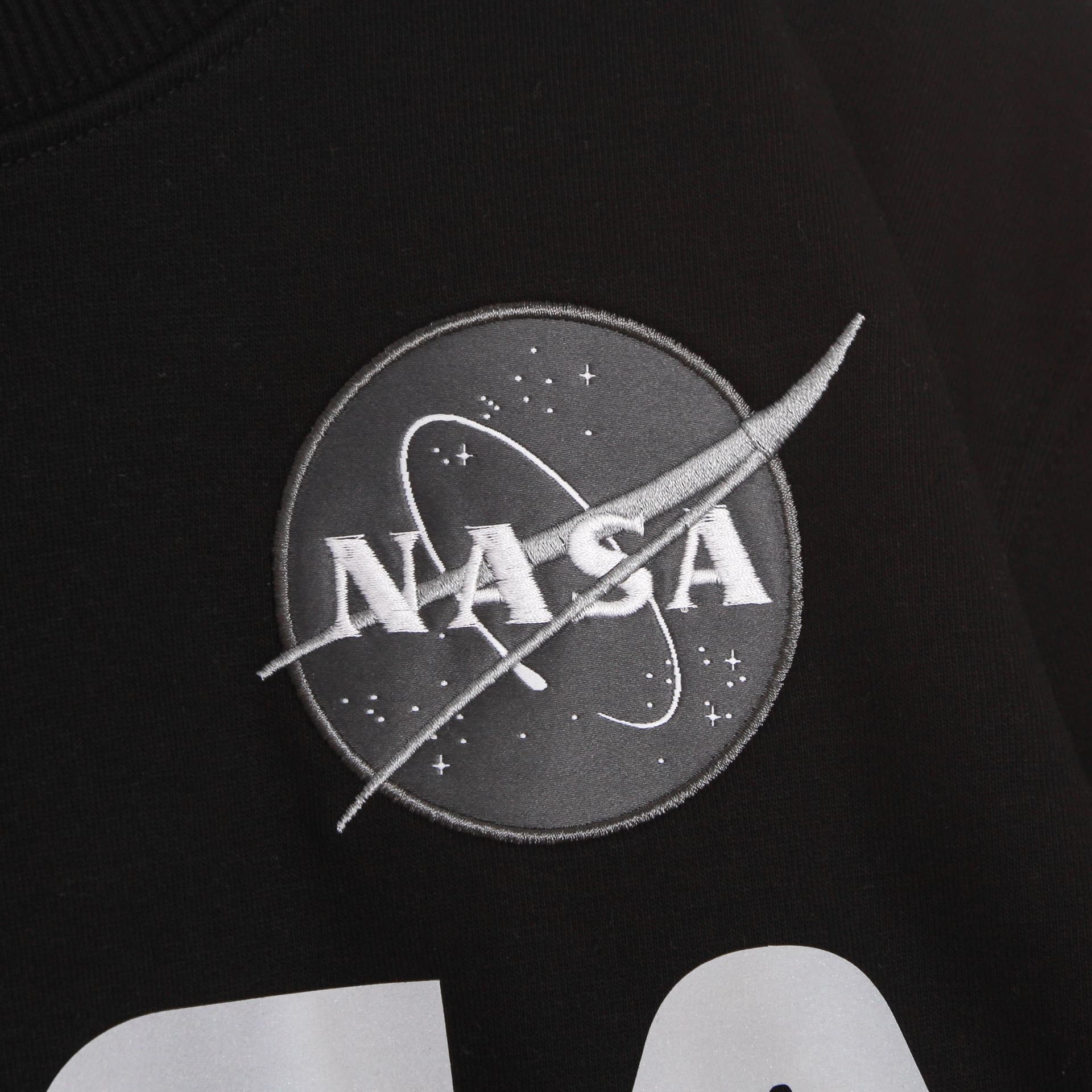 ALPHA INDUSTRIES Felpa Girocollo Uomo Nasa Reflective Sweater Black da uomo in Felpe con cappuccio Drestige - Casamassima, commercioVirtuoso.it