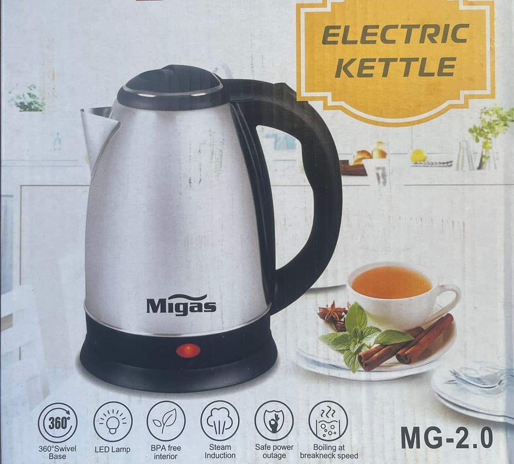 BOLLITORE ELETTRICO 2LT IN ACCIAIO 1500W PER ACQUA CALDA RESISTENTE SPEGNIMENTO AUTOMATICO in Bollitori Trade Shop italia - Napoli, commercioVirtuoso.it