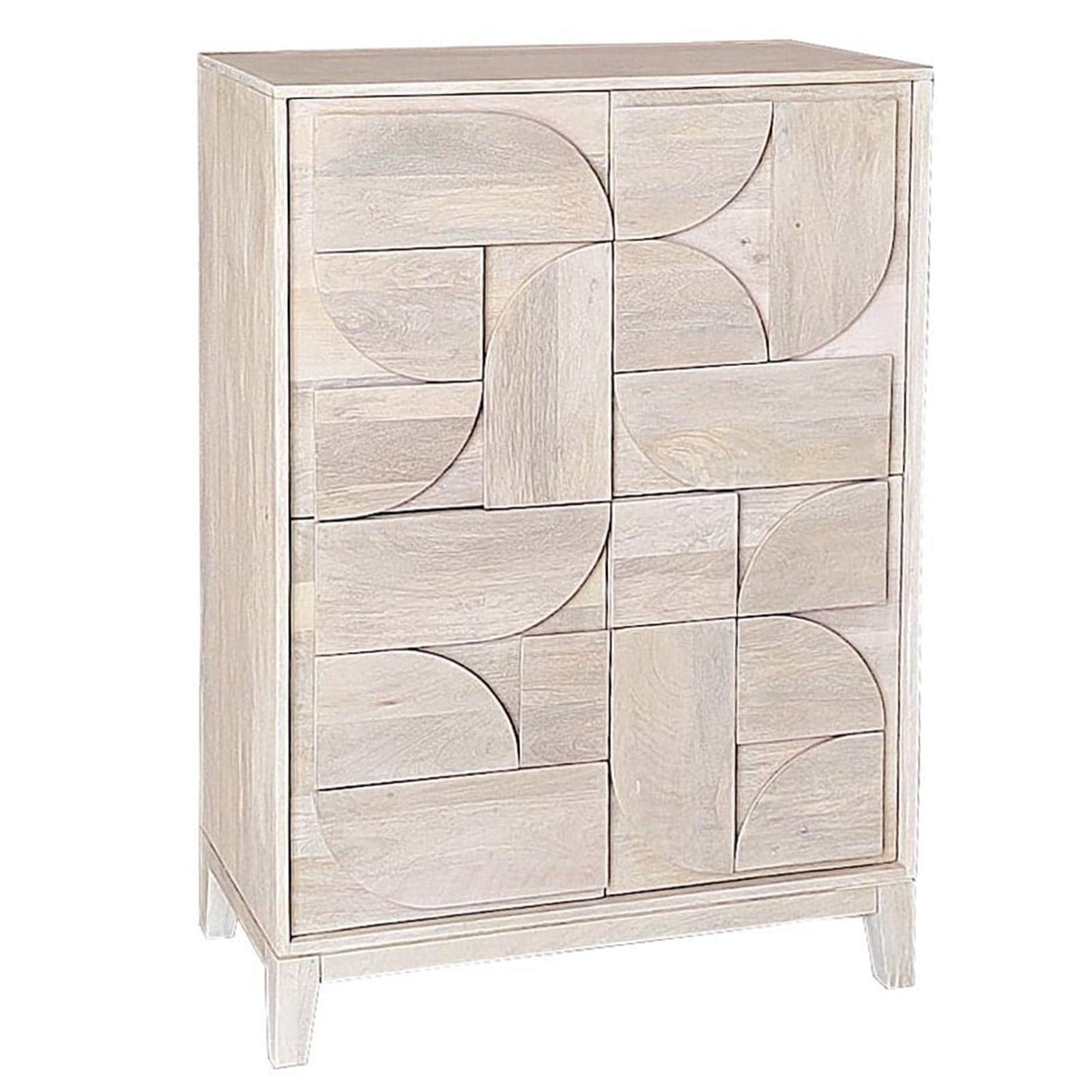 Mobile credenza "Archita" in mdf-legno di mango, schienale in mdf - 7