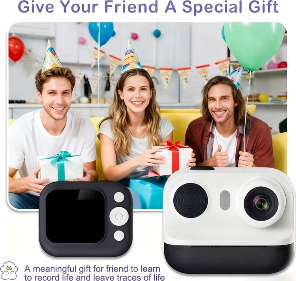 FOTOCAMERA PORTATILE A STAMPA ISTANTANEA PER BAMBINI CON SCHERMO LED ZOOM DIGITALE 6X in Fotocamere digitali Trade Shop italia - Napoli, commercioVirtuoso.it