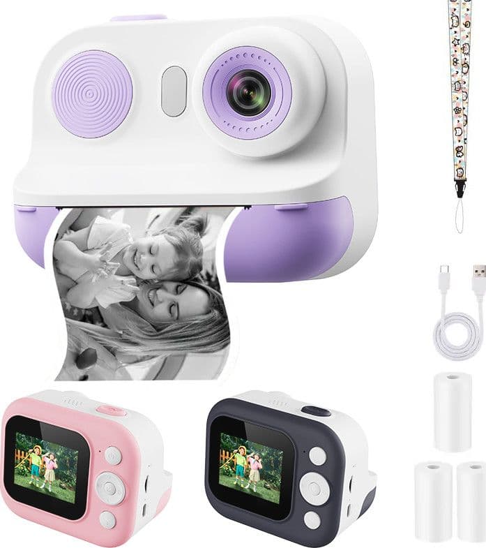 FOTOCAMERA PORTATILE A STAMPA ISTANTANEA PER BAMBINI CON SCHERMO LED ZOOM DIGITALE 6X in Fotocamere digitali Trade Shop italia - Napoli, commercioVirtuoso.it