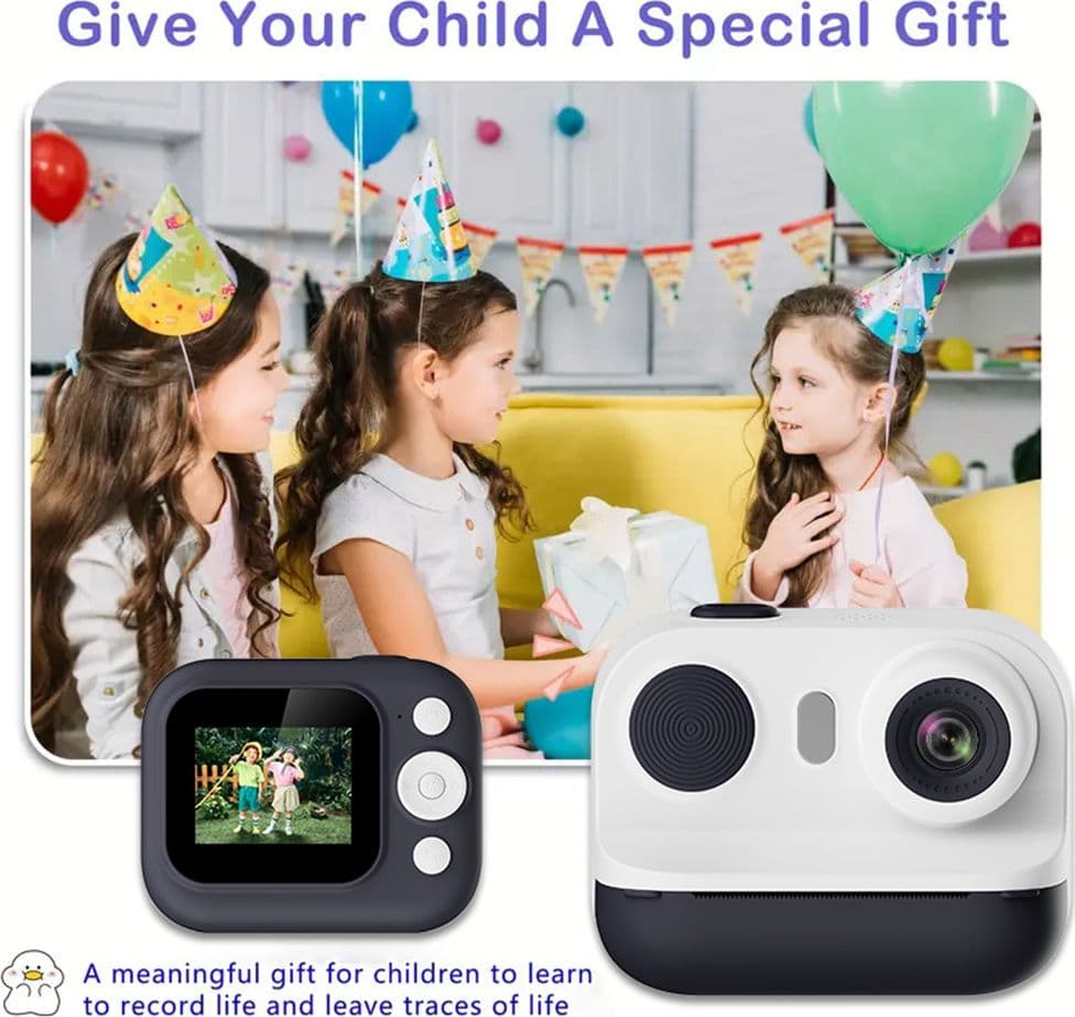 FOTOCAMERA PORTATILE A STAMPA ISTANTANEA PER BAMBINI CON SCHERMO LED ZOOM DIGITALE 6X in Fotocamere digitali Trade Shop italia - Napoli, commercioVirtuoso.it
