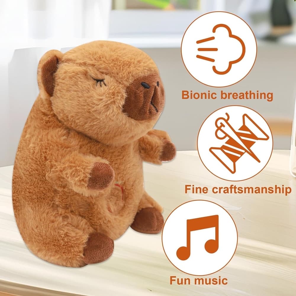 PELUCHE CAPIBARA CHE RESPIRA MOVIMENTO RESPIRANTE CON LUCI MUSICA PER BAMBINI MORBIDO in Animali di peluche Trade Shop italia - Napoli, commercioVirtuoso.it