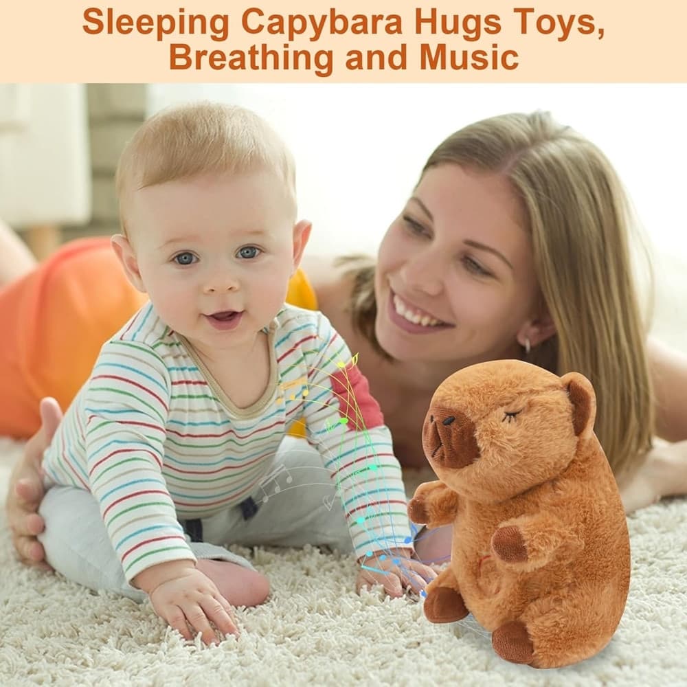 PELUCHE CAPIBARA CHE RESPIRA MOVIMENTO RESPIRANTE CON LUCI MUSICA PER BAMBINI MORBIDO in Animali di peluche Trade Shop italia - Napoli, commercioVirtuoso.it