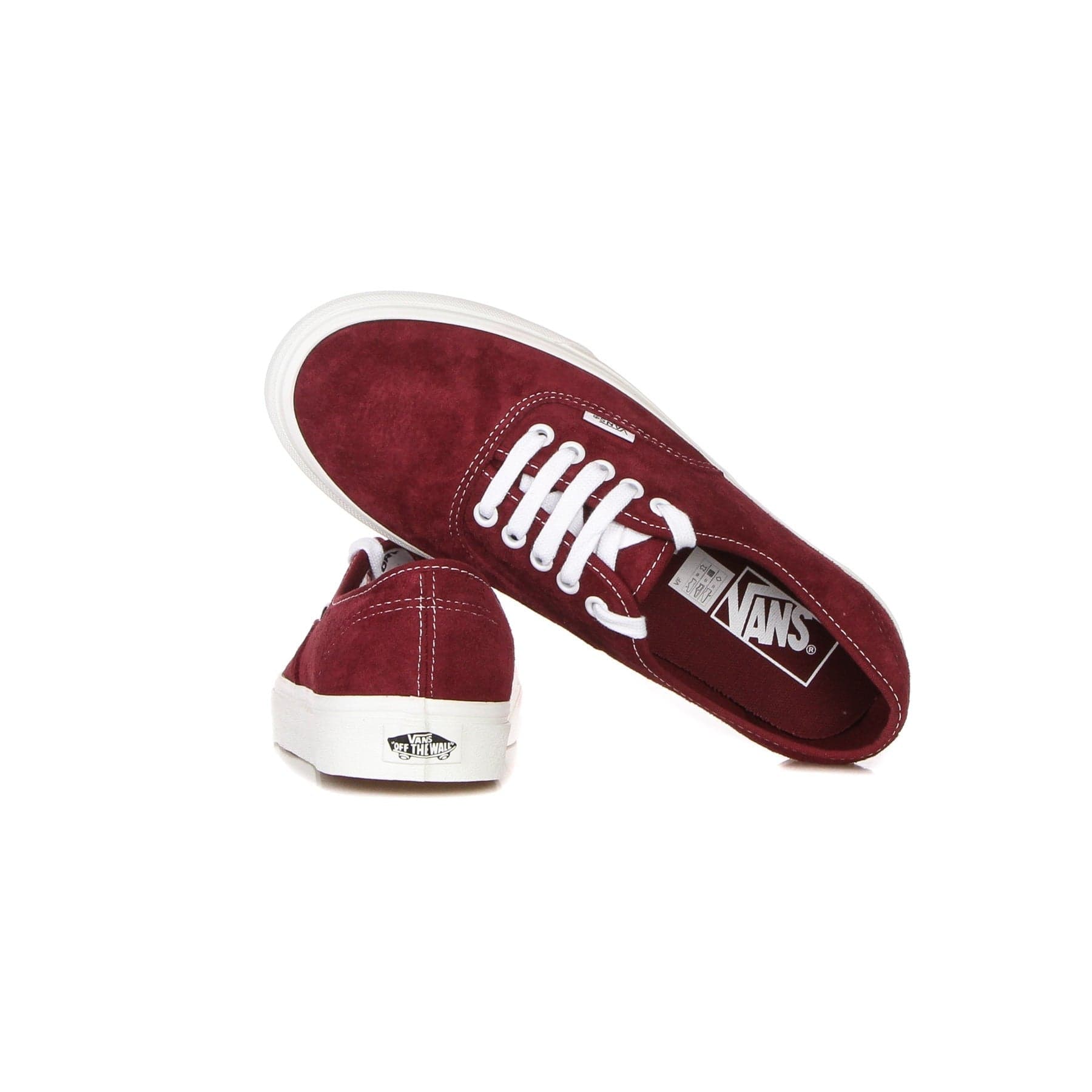 VANS Scarpa Bassa Uomo Authentic (pig Suede) Pomegranate/white da uomo in Sneaker casual Drestige - Casamassima, commercioVirtuoso.it