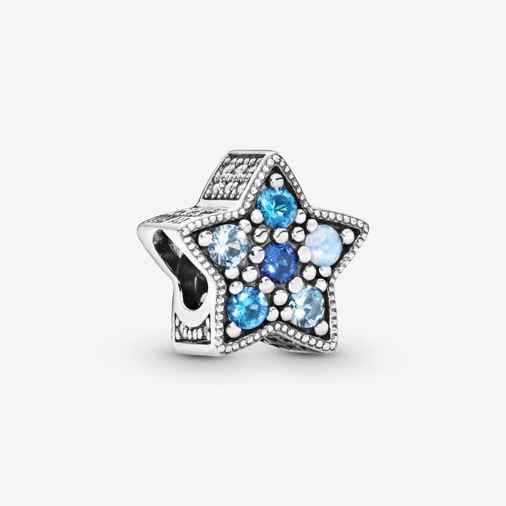 Pandora - Charm Stella blu luminosa