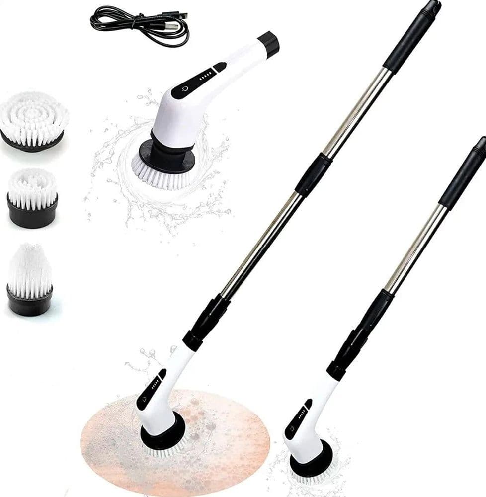 SPAZZOLA ROTANTE ELETTRICA MULTIFUNZIONE 9IN1 RICARICABILE SENZA FILI MANICO ESTENSIBILE in Pagliette di ferro Trade Shop italia - Napoli, commercioVirtuoso.it