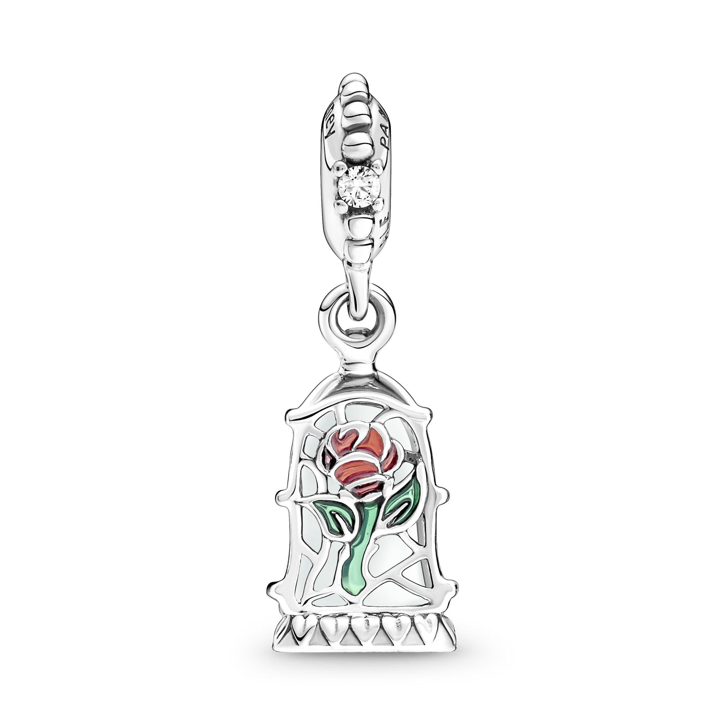 PANDORA -  Disney, La Bella e la Bestia, charm pendente La Rosa Incantata in Bead Charm Alba Gioielli - Casoria, commercioVirtuoso.it