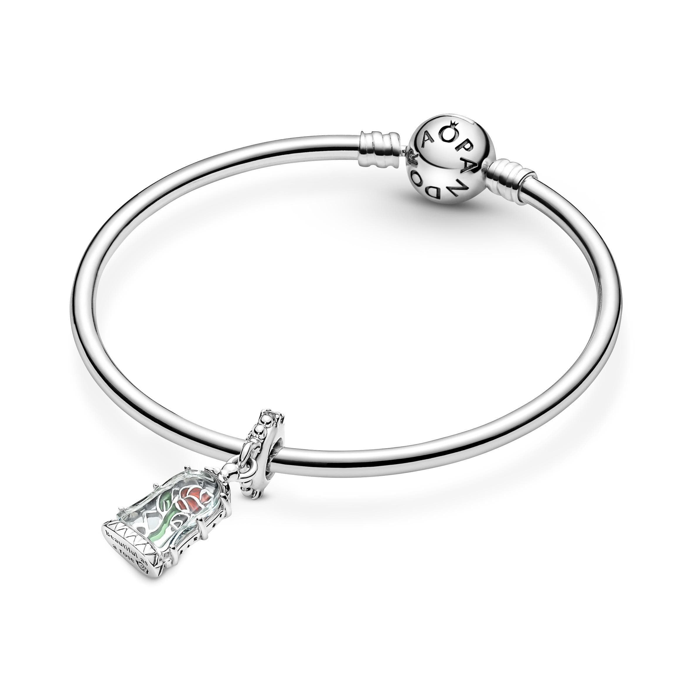 PANDORA -  Disney, La Bella e la Bestia, charm pendente La Rosa Incantata in Bead Charm Alba Gioielli - Casoria, commercioVirtuoso.it