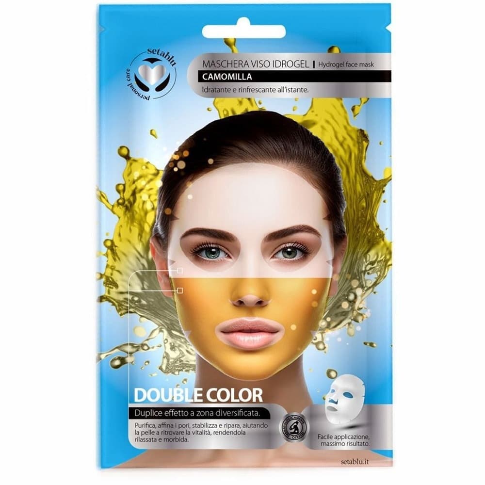 MASCHERA VISO IDROGEL BIOCOLOR CAMOMILLA IDRATANTE RINFRESCANTE CURA PELLE DUPLICE EFFETTO - 2