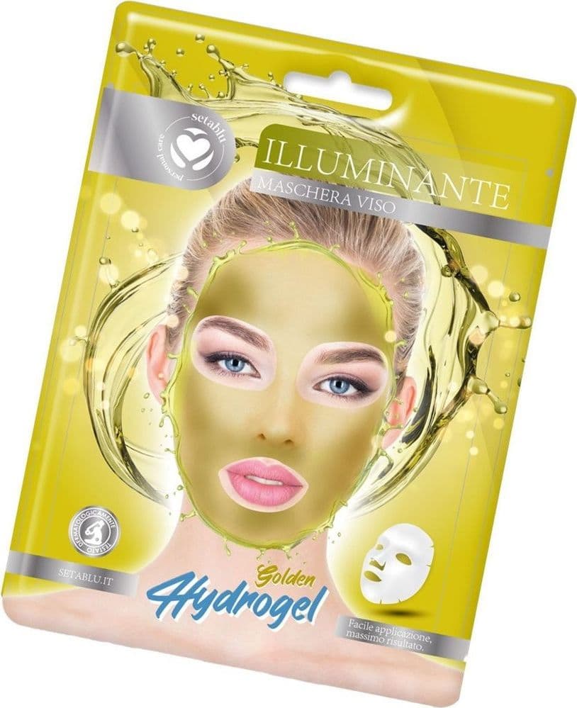 MASCHERA VISO HYDROGEL ILLUMINANTE GOLDEN PER CURA PELLE LUMINOSA RADIOSA IDRATATA - 2