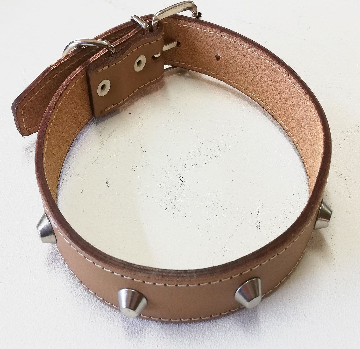 Collare in cuoio con borchie per cani in Collari standard Aloiserw.com - Altomonte, commercioVirtuoso.it