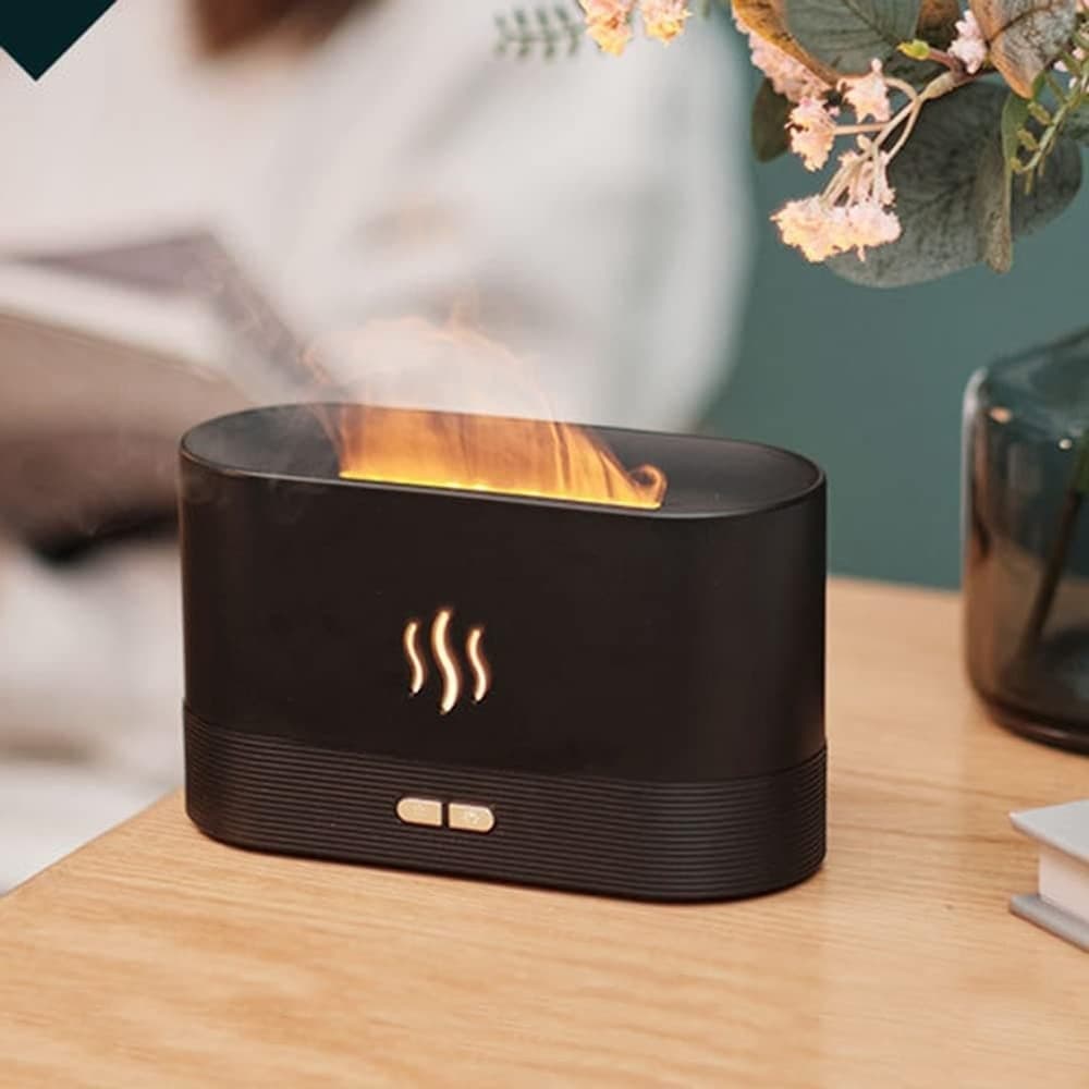 DIFFUSORE UMIDIFICATORE A NEBBIA LUCE EFFETTO FIAMMA SUPER SILENZIOSO PER CAMERA UFFICIO in Accessori per la profumazione della casa Trade Shop italia - Napoli, commercioVirtuoso.it