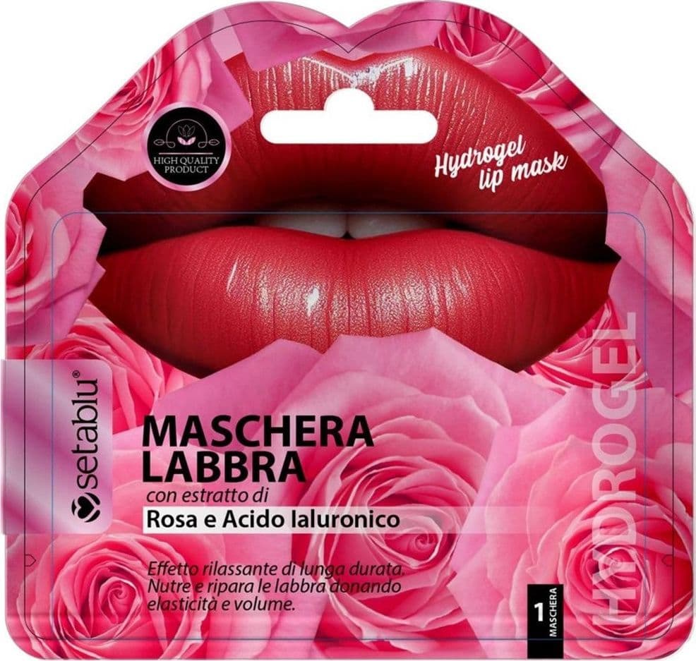 MASCHERA LABBRA HYDROGEL CON ESTRATTO DI ROSA ACIDO IALURONICO EFFETTO RILASSANTE NUTRIENTE - 2