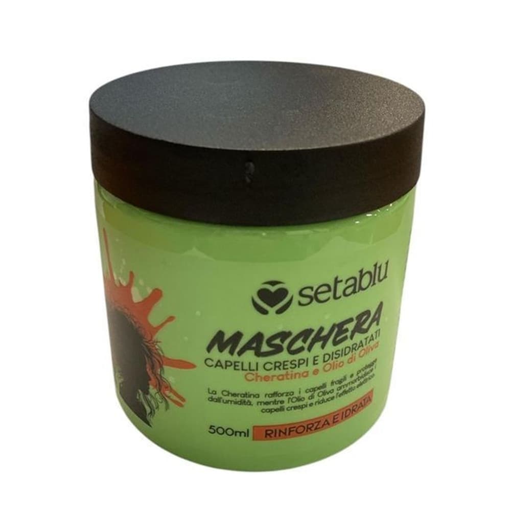 MASCHERA PER CAPELLI CRESPI E DISIDRATATI 500ML CON CHERATINA OLIO D'OLIVA RINFORZA IDRATA in Maschere per capelli Trade Shop italia - Napoli, commercioVirtuoso.it
