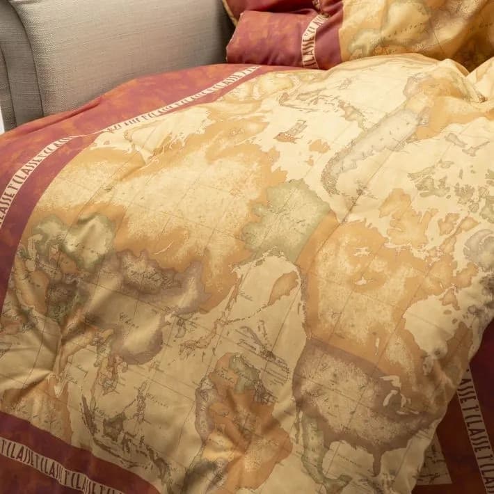 Scaldotto Geo Classic Red ! Alviero Martini in raso di cotone 1a Classe in Plaid Anastasi - Marsala, commercioVirtuoso.it