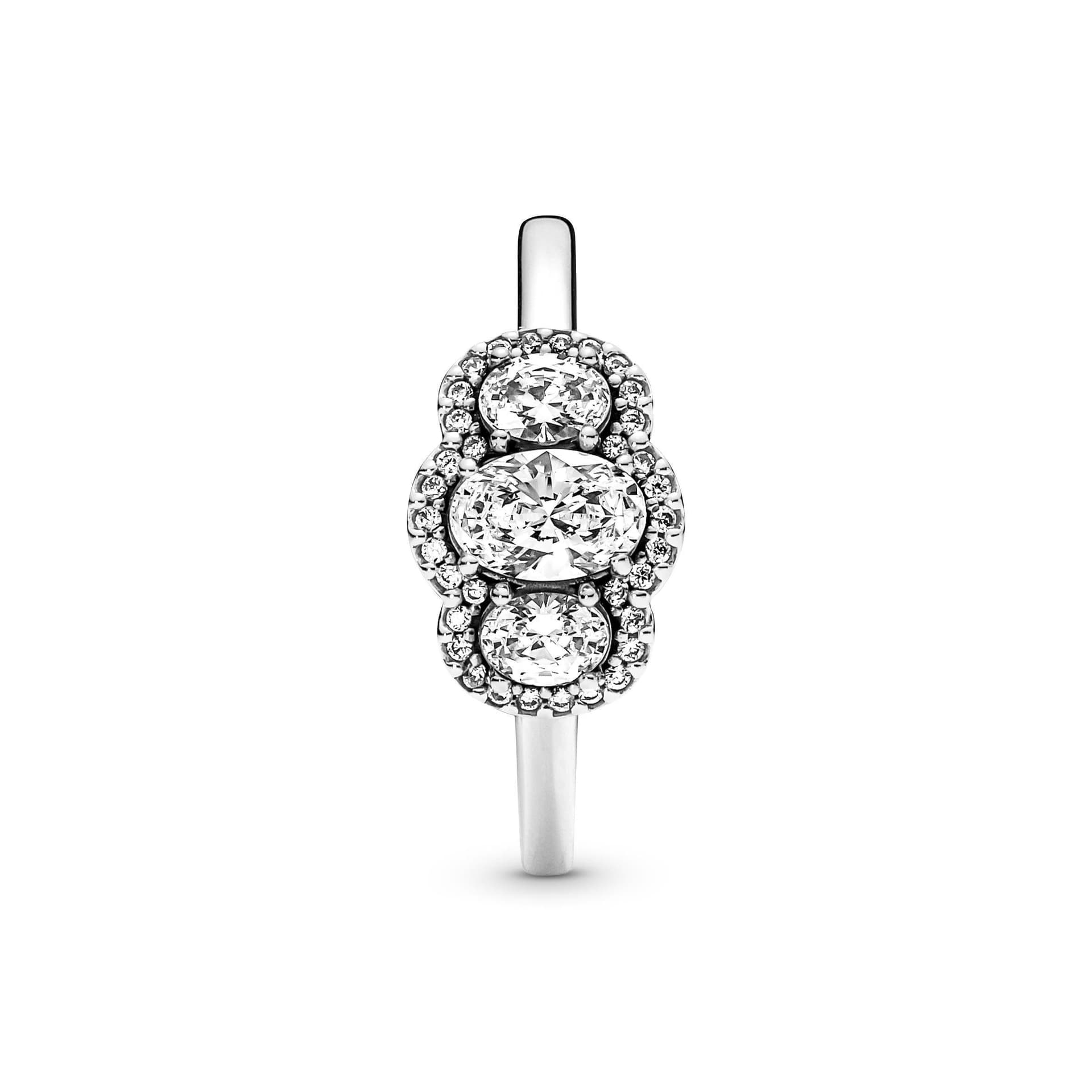 PANDORA  - Anello vintage con tre pietre in Anelli Alba Gioielli - Casoria, commercioVirtuoso.it