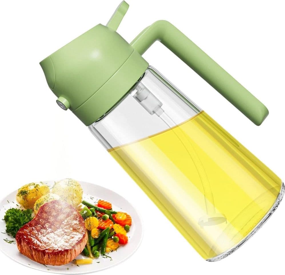 SET DISPENSER DOSATORE 2 IN 1 OLIERA SPRUZZATORE OLIO CON 3 CONTENITORI CONDIMENTI CUCINA in Barattoli portaspezie Trade Shop italia - Napoli, commercioVirtuoso.it