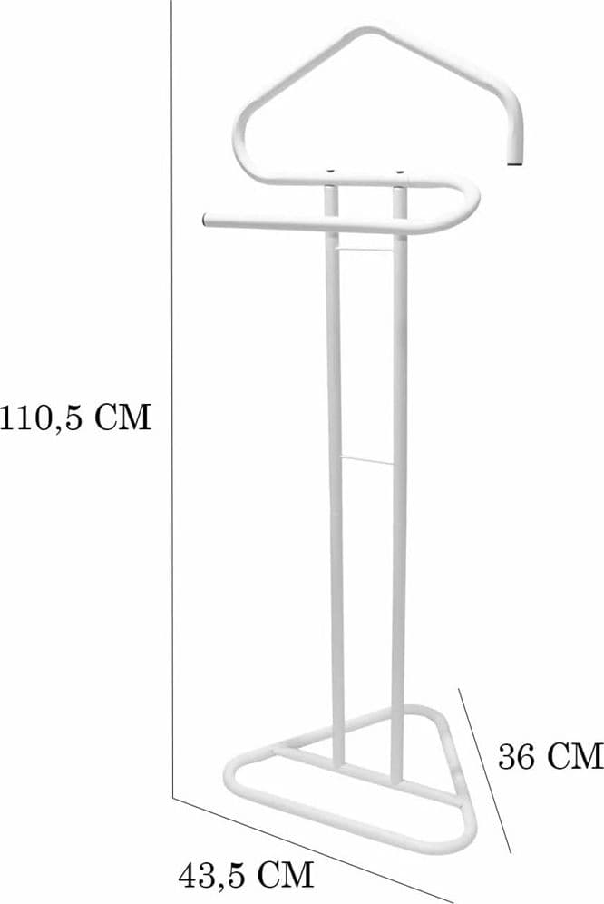 APPENDIABITI DA TERRA 2 POSTI ATTACCAPANNI STAND GUARDAROBA IN METALLO 43,5X36X110,5CM in Appendiabiti Trade Shop italia - Napoli, commercioVirtuoso.it
