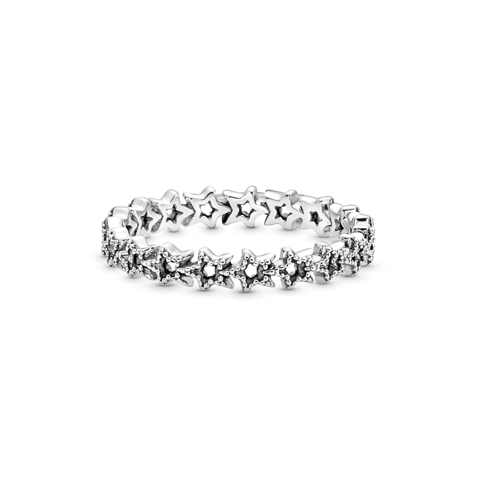 PANDORA  - Anello a fascia Stelle asimmetriche in Anelli Alba Gioielli - Casoria, commercioVirtuoso.it