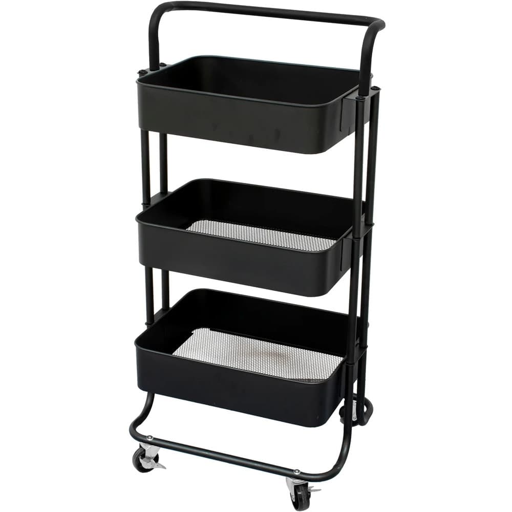 CARRELLO MULTIUSO IN METALLO A 3 RIPIANI 4 RUOTE PIROETTANTI CON BLOCCAGGIO PORTAOGGETTI in Carrelli porta oggetti Trade Shop italia - Napoli, commercioVirtuoso.it