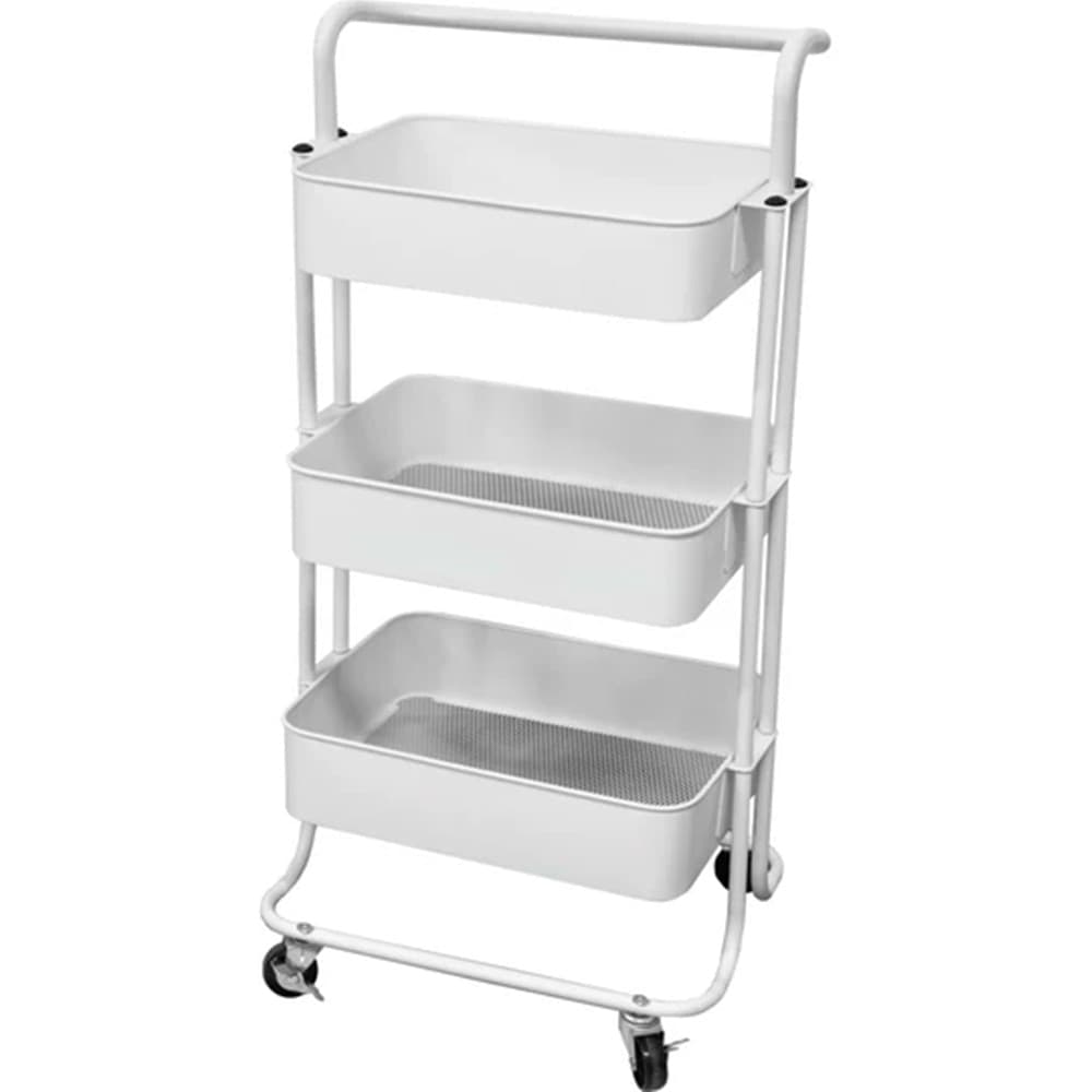 CARRELLO MULTIUSO IN METALLO A 3 RIPIANI 4 RUOTE PIROETTANTI CON BLOCCAGGIO PORTAOGGETTI in Carrelli porta oggetti Trade Shop italia - Napoli, commercioVirtuoso.it