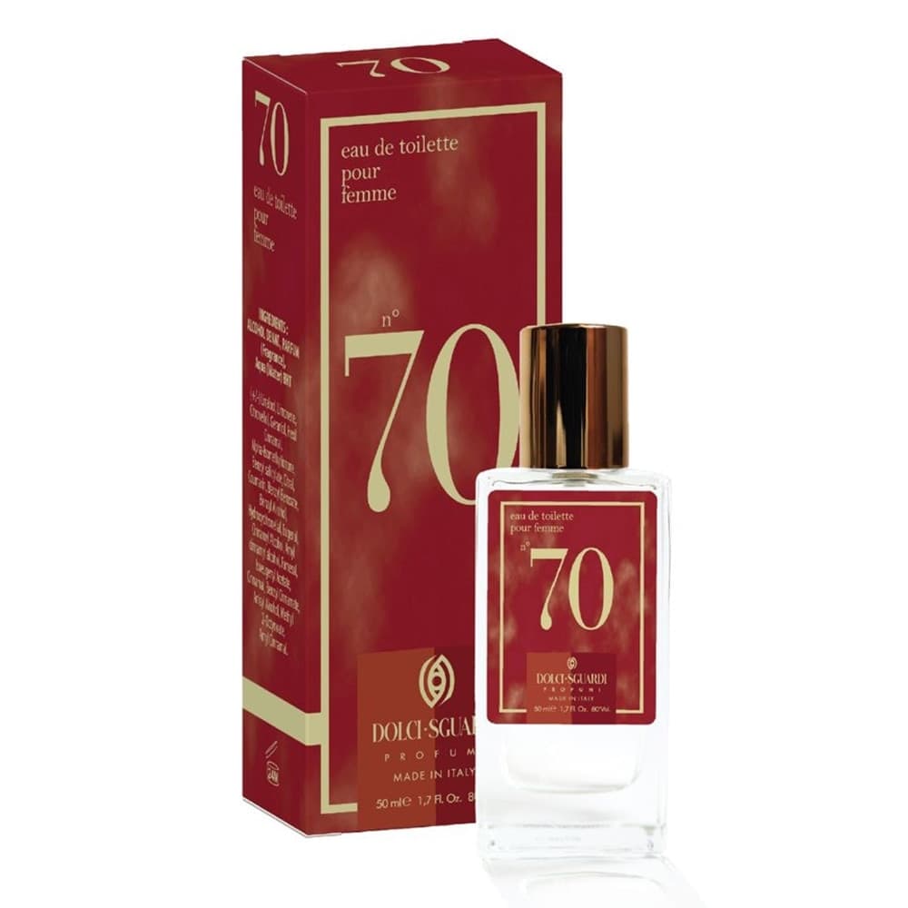 PROFUMO CORPO EAU DE TOILETTE DA DONNA N°70 DA 50ML FRAGRANZA FEMMINILE AVVOLGENTE 006004 - 2