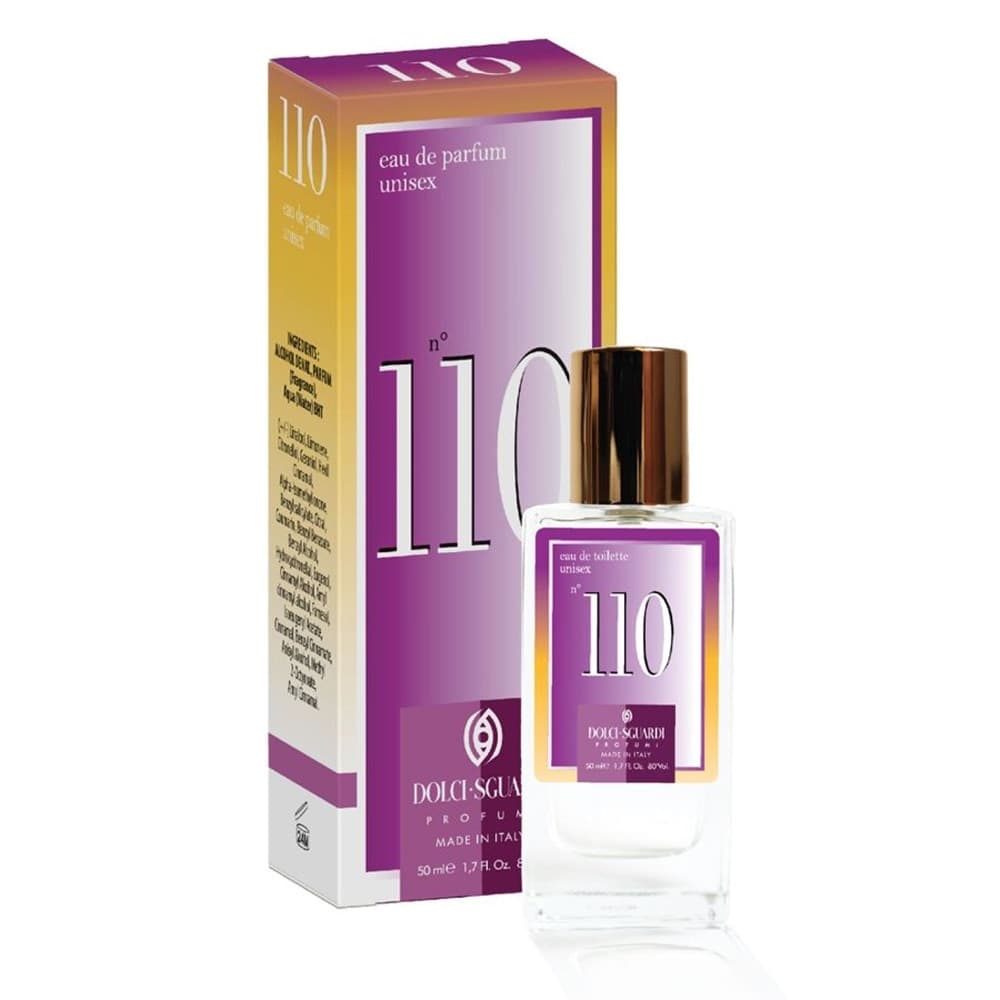 PROFUMO CORPO EAU DE TOILETTE PARFUM UNISEX N°110 50ML FRAGRANZA GOURMAND AVVOLGENTE 009203