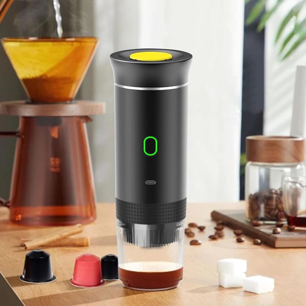 MACCHINA PER CAFFÈ ESPRESSO CAPSULE ELETTRICA PORTATILE 3IN1 RICARICABILE UFFICIO VIAGGI in Macchine da caffè tazza singola Trade Shop italia - Napoli, commercioVirtuoso.it