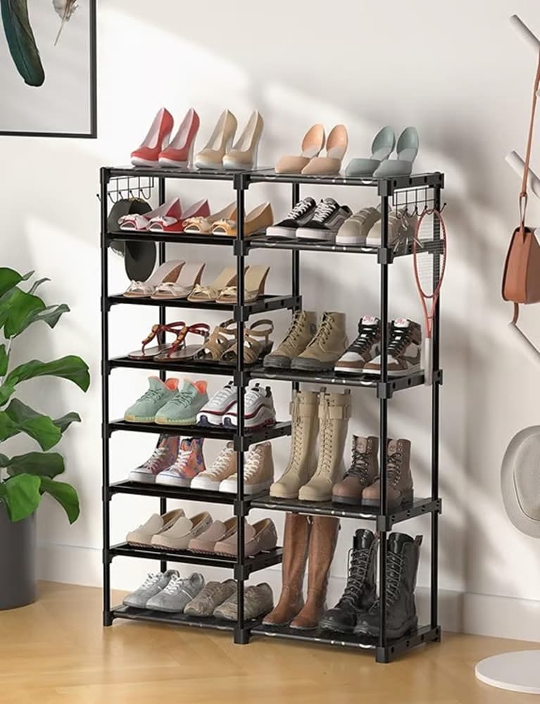 SCARPIERA APPENDIABITI PORTAOGGETTI MULTIFUNZIONALE A DOPPIA FILA CON GANCI ORGANIZZATORE in Appendiabiti Trade Shop italia - Napoli, commercioVirtuoso.it