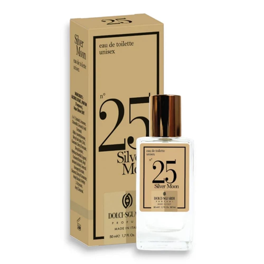 PROFUMO CORPO EAU DE TOILETTE UNISEX N°25 SILVER MOON 50ML FRAGRANZA AGRUMATA FRIZZANTE in Eau de Toilette Trade Shop italia - Napoli, commercioVirtuoso.it