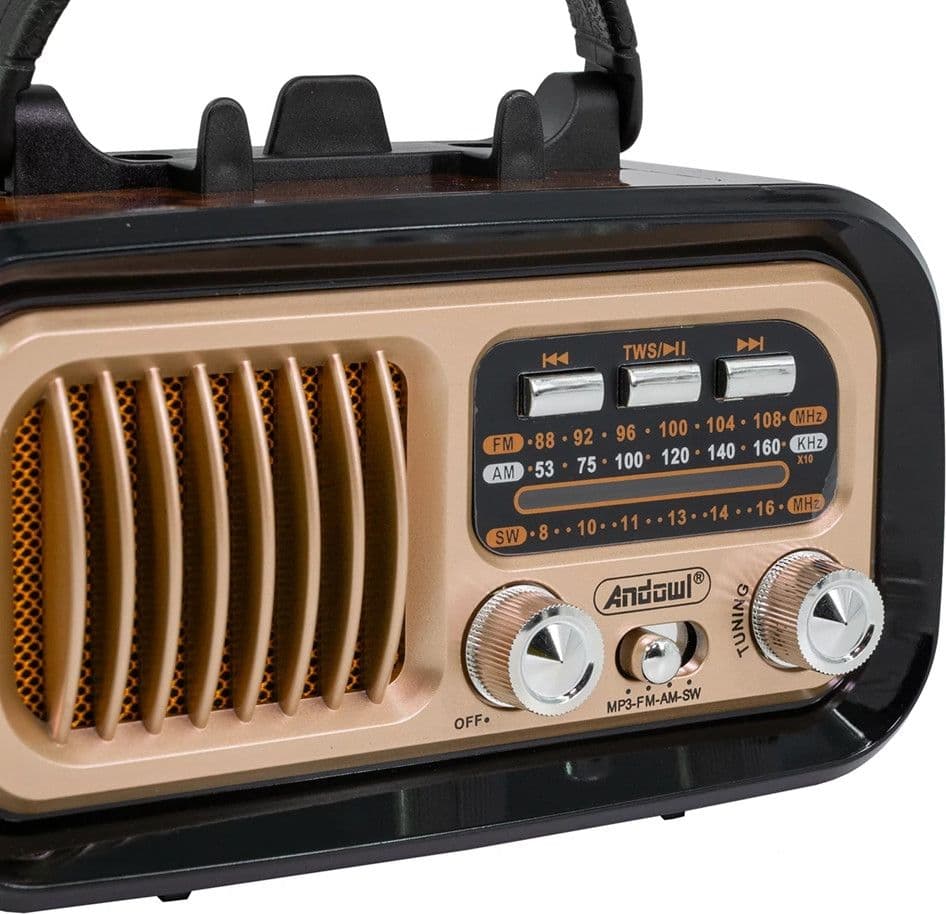 RADIO DA TAVOLO CON PANNELLO SOLARE PORTATILE STILE VINTAGE RETRÒ BANDE AM FM SW Q-SY721 in Radio da collezionismo Trade Shop italia - Napoli, commercioVirtuoso.it