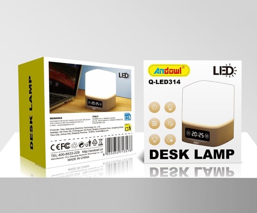 LAMPADA DA TAVOLO A LED CON LUCE NOTTURNA DISPLAY DESIGN ELEGANTE MODERNO Q-LED314 in Lampade da tavolo e abat-jour Trade Shop italia - Napoli, commercioVirtuoso.it