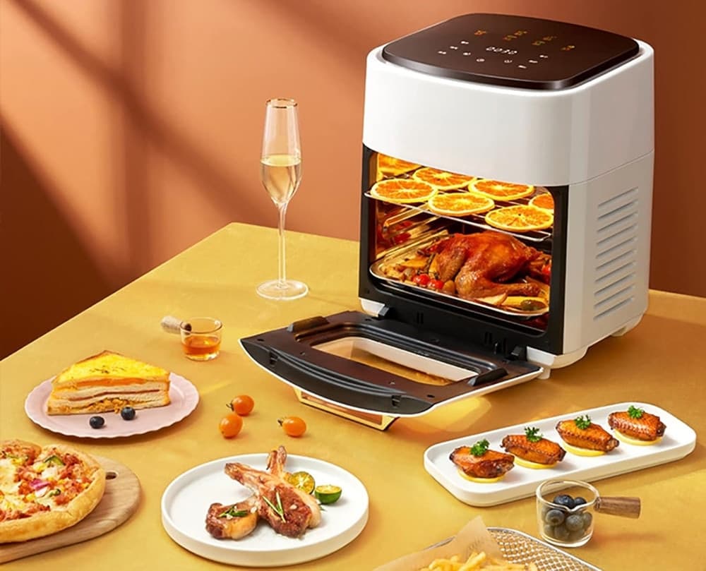 FRIGGITRICE AD ARIA MULTIFUNZIONE FORNO 15LT SENZA OLIO CESTELLO ANTIADERENTE 10 PROGRAMMI in Friggitrici Trade Shop italia - Napoli, commercioVirtuoso.it